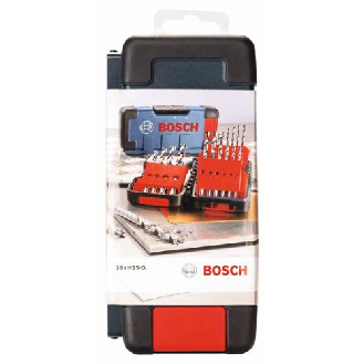 Metallbohrer-Set HSS-G, Toughbox, 18-teilig, DIN 338, 135°-Beschreibung lesen