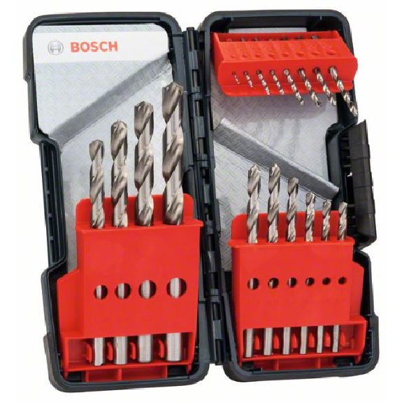 Metallbohrer-Set HSS-G, Toughbox, 18-teilig, DIN 338, 135°-Beschreibung lesen