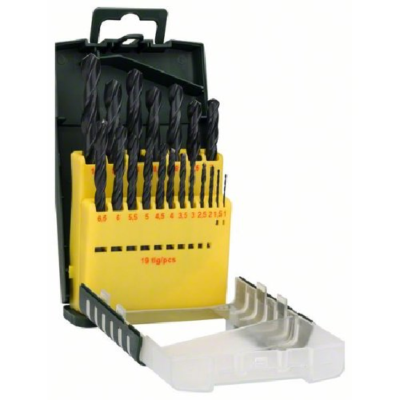 Metallbohrer-Set HSS-R, 19-teilig, 1 - 10 mm, Gripbox-Beschreibung lesen