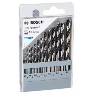Metallspiralbohrer HSS-Set PointTeQ, DIN 338, 13-teilig-Beschreibung lesen