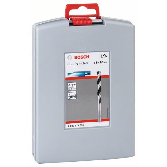 Metallspiralbohrer HSS-Set PointTeQ, DIN 338, 19-teilige ProBox-Beschreibung lesen