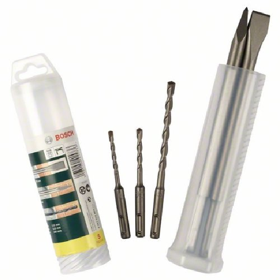 Meißel- und Hammerbohrer-Set, SDS-plus, 5-teilig, 5 - 8-Beschreibung lesen
