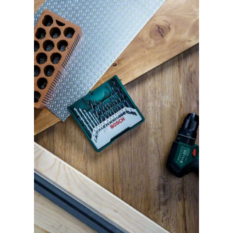 Mini-X-Line Mixed-Set, 15-teilig, 5 Stein-, 5 Metall-, 5 Holzbohrer-Beschreibung lesen