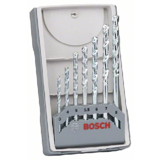 Steinbohrer-Set CYL-1, 7-teilig, 3, 4, 5, 5,5, 6, 7, 8 mm-Beschreibung lesen