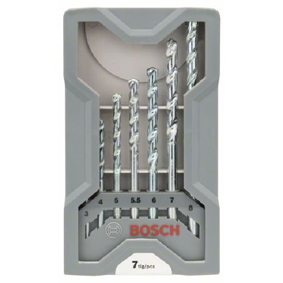 Steinbohrer-Set CYL-1, 7-teilig, 3, 4, 5, 5,5, 6, 7, 8 mm-Beschreibung lesen
