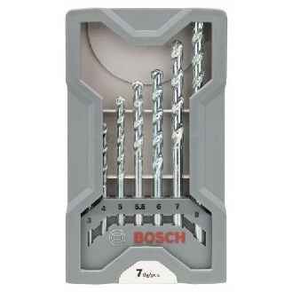 Steinbohrer-Set CYL-1, 7-teilig, 3, 4, 5, 5,5, 6, 7, 8 mm-Beschreibung lesen