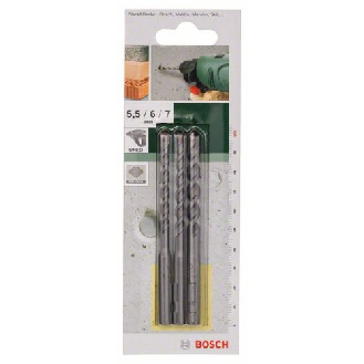 Betonbohrer-Set SDS-Quick, 3-teilig, 5,5 - 7 mm-Beschreibung lesen