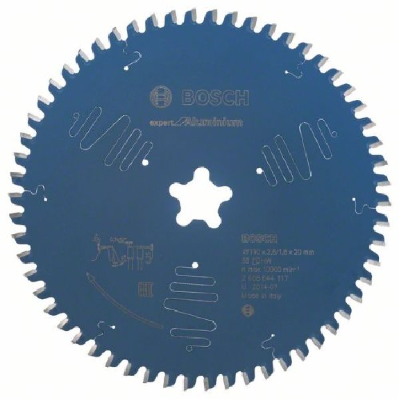 Kreissägeblatt Expert for Aluminium, 190 x Stern x 2,6 mm, 58-Beschreibung lesen