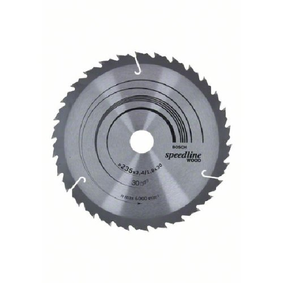 Kreissägeblatt Speedline Wood, 235 x 30/25 x 2,4 mm, 30-Beschreibung lesen
