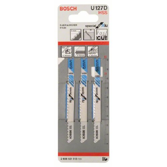 Stichsägeblatt U 127 D Special for Alu, 3er-Pack-Beschreibung lesen