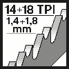 Säbelsägeblatt S 1227 BEF Endurance for Heavy Metal, 5er-Pack