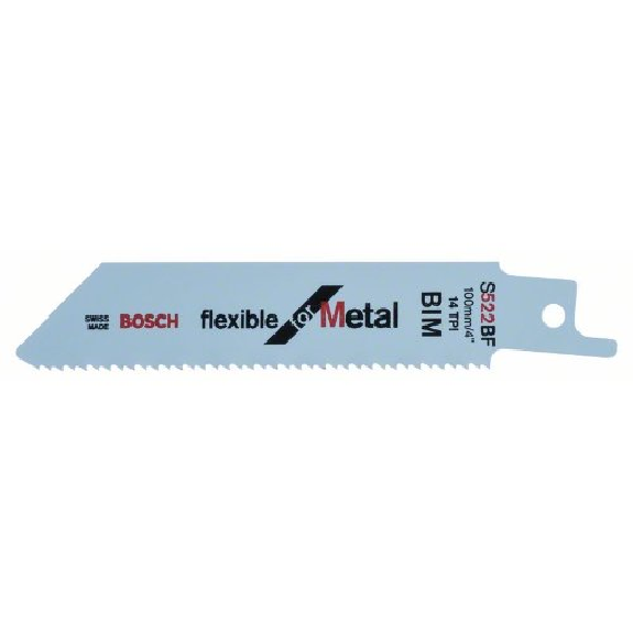 Säbelsägeblatt S 522 BF, Flexible for Metal, 2er-Pack Säbelsägeblatt S 522 BF, Flexible for Metal, 2er-Pack-Beschreibung lesen