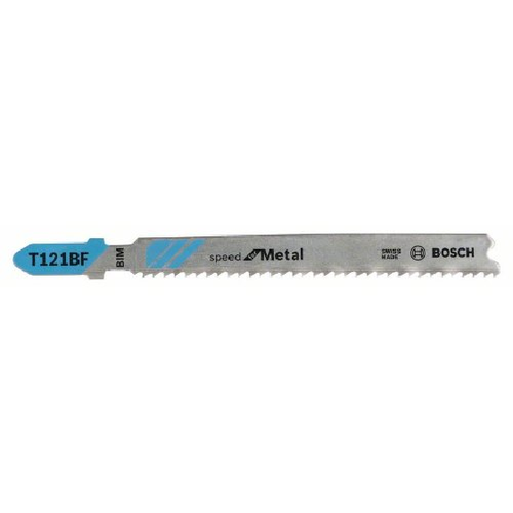 Stichsägeblatt T 121 BF Bosch VE à 5 Stück Speed for Metal-Beschreibung lesen