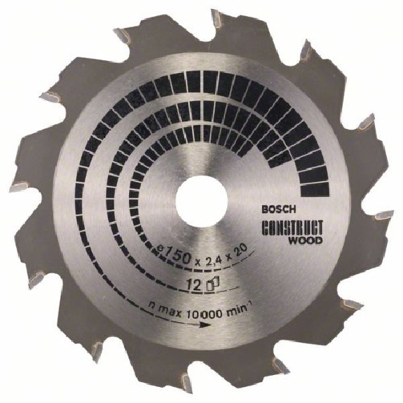 Kreissägeblatt Construct Wood, 150 x 20/16 x 2,4 mm, 12 Kreissägeblatt Construct Wood, 150 x 20/16 x 2,4 mm, 12-Beschreibung lesen