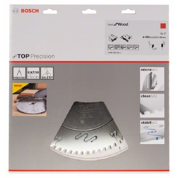 Kreissägeblatt Top Precision Best for Wood, 300 x 30 x 3,2 mm, 72-Beschreibung lesen