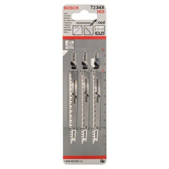 Stichsägeblatt T 234 X Progressor for Wood, 3er-Pack Stichsägeblatt T 234 X Progressor for Wood, 3er-Pack-Beschreibung lesen