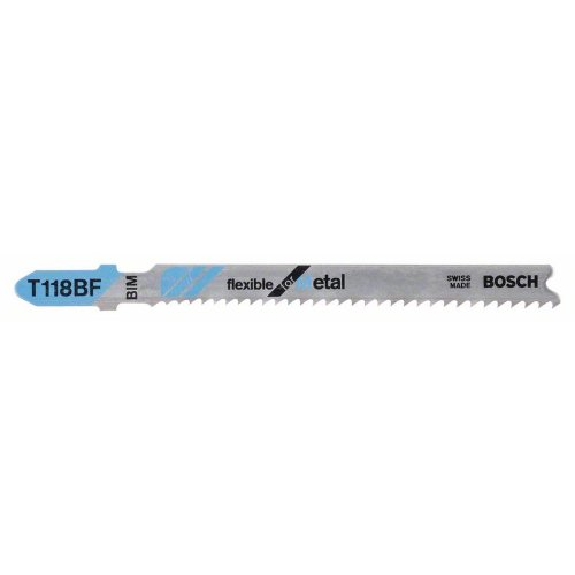 Stichsägeblatt T 118 BF flexible pour métal, paquet de 100-Lire la description
