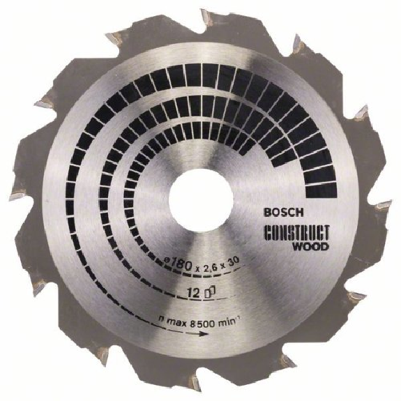 Kreissägeblatt Construct Wood, 180 x 30/20 x 2,6 mm, 12 Kreissägeblatt Construct Wood, 180 x 30/20 x 2,6 mm, 12-Beschreibung lesen