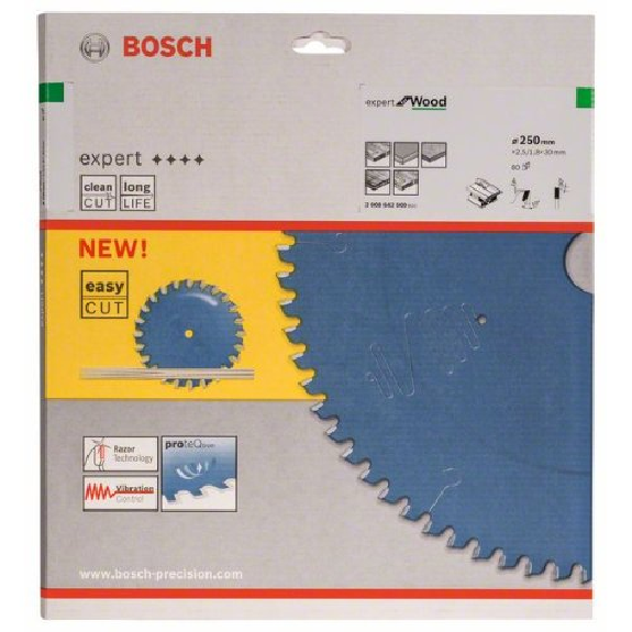 Kreissägeblatt Expert for Wood, 250 x 30 x 2,5 mm, 80 Kreissägeblatt Expert for Wood, 250 x 30 x 2,5 mm, 80-Beschreibung lesen