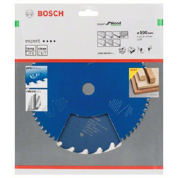 Kreissägeblatt für Holz 190 x 30 x 2,0 mm, 24 Zähne-Beschreibung lesen