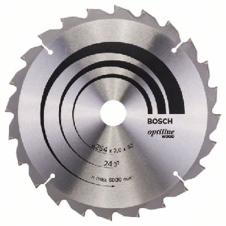 Kreissägeblatt Optiline Wood für Kapp- und Gehrungssägen, 254 x 30 x 2,0 mm, 24-Beschreibung lesen
