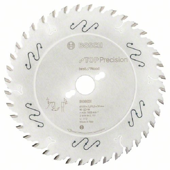 Kreissägeblatt Top Precision Best for Wood, 250 x 30 x 3,2 mm, 40-Beschreibung lesen