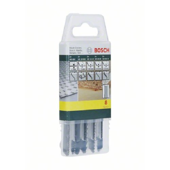 Sägeblattkassette Holz/Metall/Kunststoff (U-Schaft), 8-teilig Sägeblattkassette Holz/Metall/Kunststoff (U-Schaft), 8-teilig-Beschreibung lesen