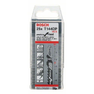 Stichsägeblatt T 144 DP Precision for Wood, 25er-Pack-Beschreibung lesen