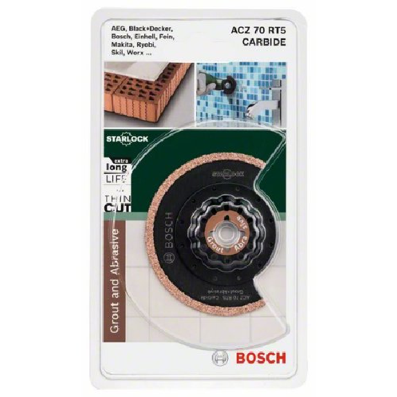 Carbide-RIFF Schmalschnitt-Segmentsägeblatt ACZ 70 RT5 Starlock, 70 mm-Beschreibung lesen