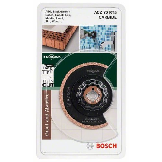 Carbide-RIFF Schmalschnitt-Segmentsägeblatt ACZ 70 RT5 Starlock, 70 mm-Beschreibung lesen