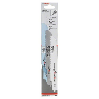 Stichsägeblatt-Set für Bosch-Multisäge, 3-teilig, für PFZ 500 E-Beschreibung lesen