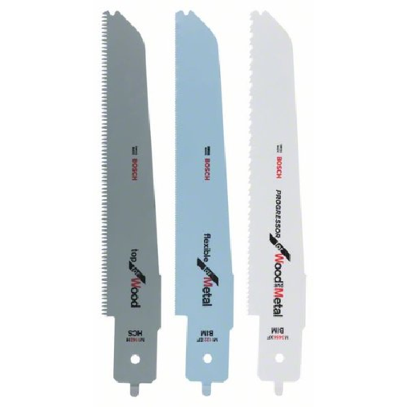 Jeu de lames de scie sauteuse pour scie multiple Bosch, 3 pièces, pour PFZ 500 E-Lire la description