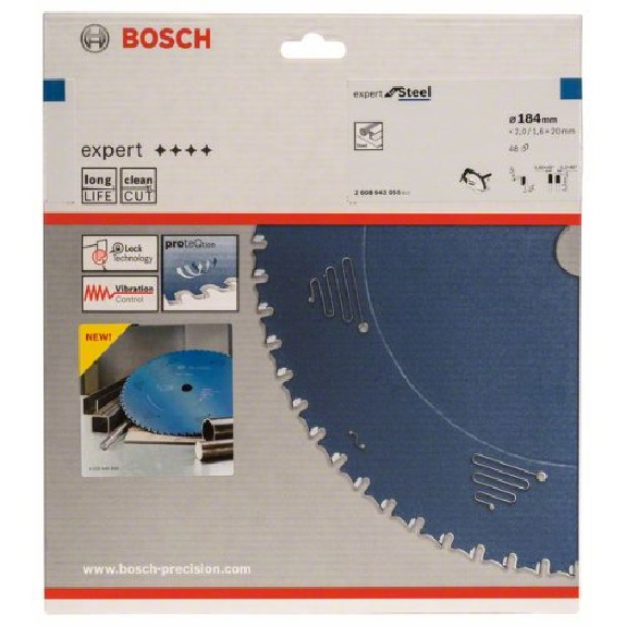 Kreissägeblatt Expert for Steel, 184 x 20 x 2,0 mm, 48 Kreissägeblatt Expert for Steel, 184 x 20 x 2,0 mm, 48-Beschreibung lesen