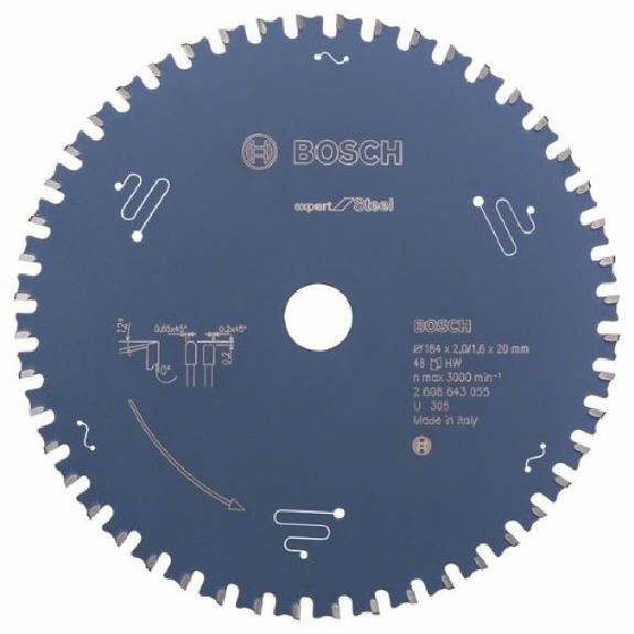 Kreissägeblatt Expert for Steel, 184 x 20 x 2,0 mm, 48 Kreissägeblatt Expert for Steel, 184 x 20 x 2,0 mm, 48-Beschreibung lesen