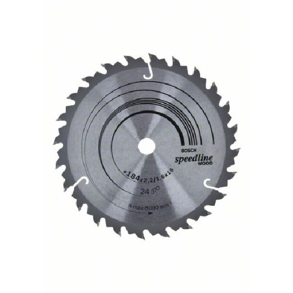 Kreissägeblatt Speedline Wood, 184 x 16 x 2,2 mm, 24-Beschreibung lesen