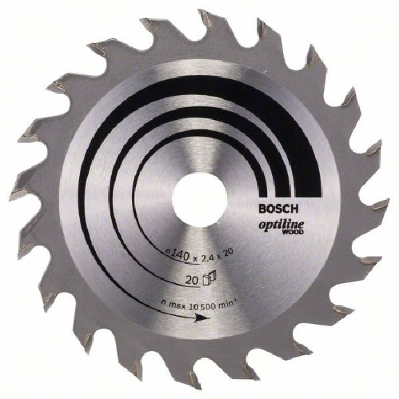 Kreissägeblatt Optiline Wood für Handkreissägen, 140 x 20/12,7 x 2,4 mm, 20 Kreissägeblatt Optiline Wood für Handkreissägen, 140 x 20/12,7 x 2,4 mm, 20-Beschreibung lesen