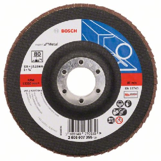 Fächerschleifscheibe X551, Expert for Metal, gerade, 125 mm, 80, Glasgewebe-Beschreibung lesen
