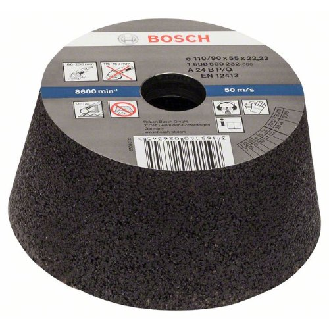 Schleiftopf, konisch-Metall/Guss 90 mm, 110 mm, 55 mm, 24-Beschreibung lesen