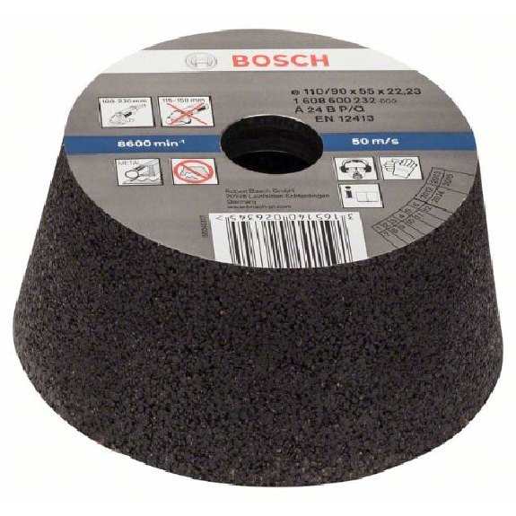 Schleiftopf, konisch-Metall/Guss 90 mm, 110 mm, 55 mm, 24 Schleiftopf, konisch-Metall/Guss 90 mm, 110 mm, 55 mm, 24-Beschreibung lesen