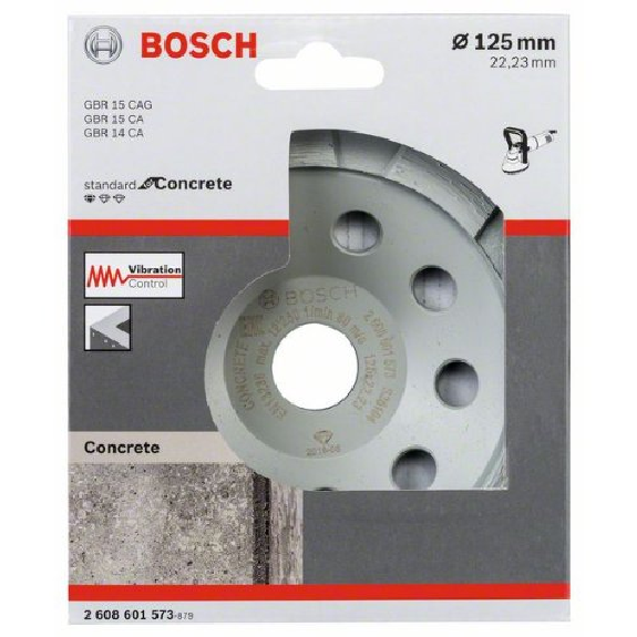 Diamanttopfscheibe Standard for Concrete, 125 x 22,23 x 5 mm-Beschreibung lesen