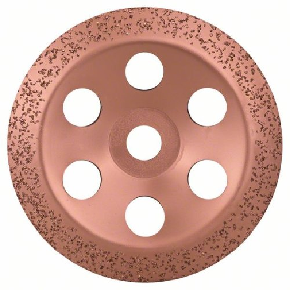 Meule boisseau en carbure, 180 x 22,23 mm, moyenne, inclinée-Leggi tutto