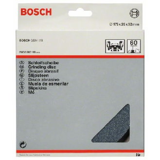 Schleifscheibe für Doppelschleifmaschine, 175 mm, 32 mm, 60-Beschreibung lesen