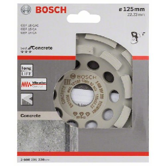 Diamanttopfscheibe Best for Concrete 125 x 22,23 x 4,5 mm-Beschreibung lesen