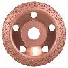 Hartmetalltopfscheibe, 115 x 22,23 mm, fein, schräg Hartmetalltopfscheibe, 115 x 22,23 mm, fein, schräg