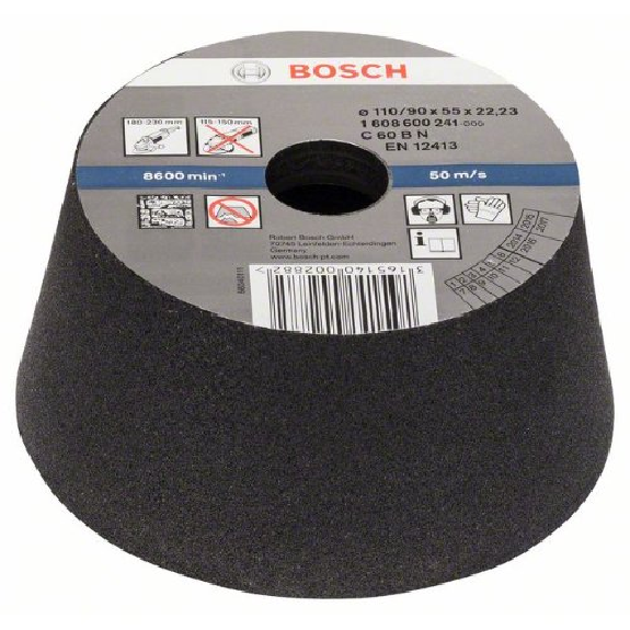 Schleiftopf, konisch-Stein/Beton 90 mm, 110 mm, 55 mm, 60 Schleiftopf, konisch-Stein/Beton 90 mm, 110 mm, 55 mm, 60-Beschreibung lesen