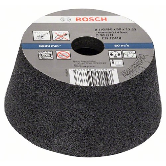 Schleiftopf, konisch-Stein/Beton 90 mm, 110 mm, 55 mm, 36-Beschreibung lesen