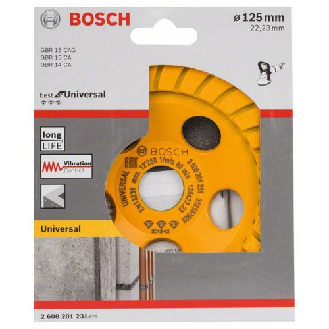 Diamanttopfscheibe Best for Universal Turbo, 125 x 22,23 x 5 mm, gelb-Beschreibung lesen