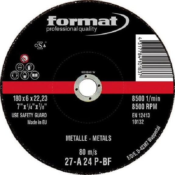 Format meule St/Gu. Déport 115x6mm-Lire la description
