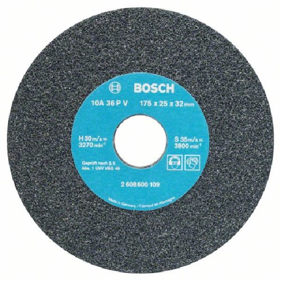 Schleifscheibe für Doppelschleifmaschine, 175 mm, 32 mm, 36 Schleifscheibe für Doppelschleifmaschine, 175 mm, 32 mm, 36-Beschreibung lesen