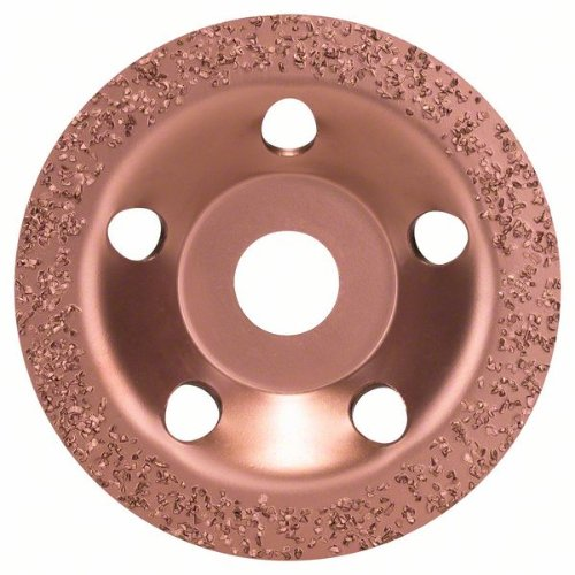 Meule boisseau en carbure, 115 x 22,23 mm, moyenne, plate-Leggi tutto